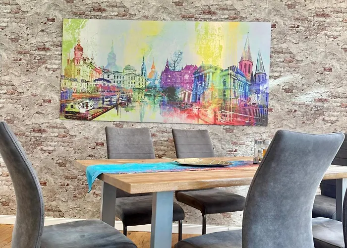 Modernes City-apartment Mit Blick In Den Park Und 2 Bäder H9 * Oldenburg